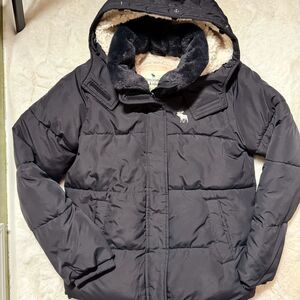 Abercrombie Faux fur puffer coat